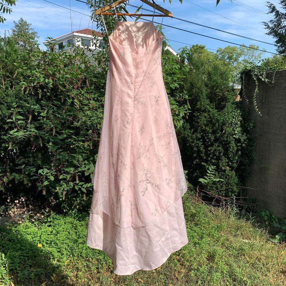 Vintage Jump Glittery Dreamy Fairy Core Baby Pink Maxi Dress